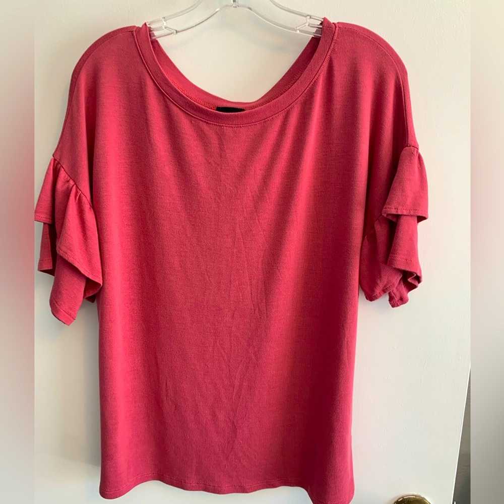 H by Bordeaux flutter sleeve blouse/t-shirt